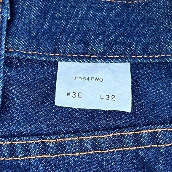 Mens RED KAP Classic Blue Denim Work Jeans / Size 36W-32L - Picture 5 of 6